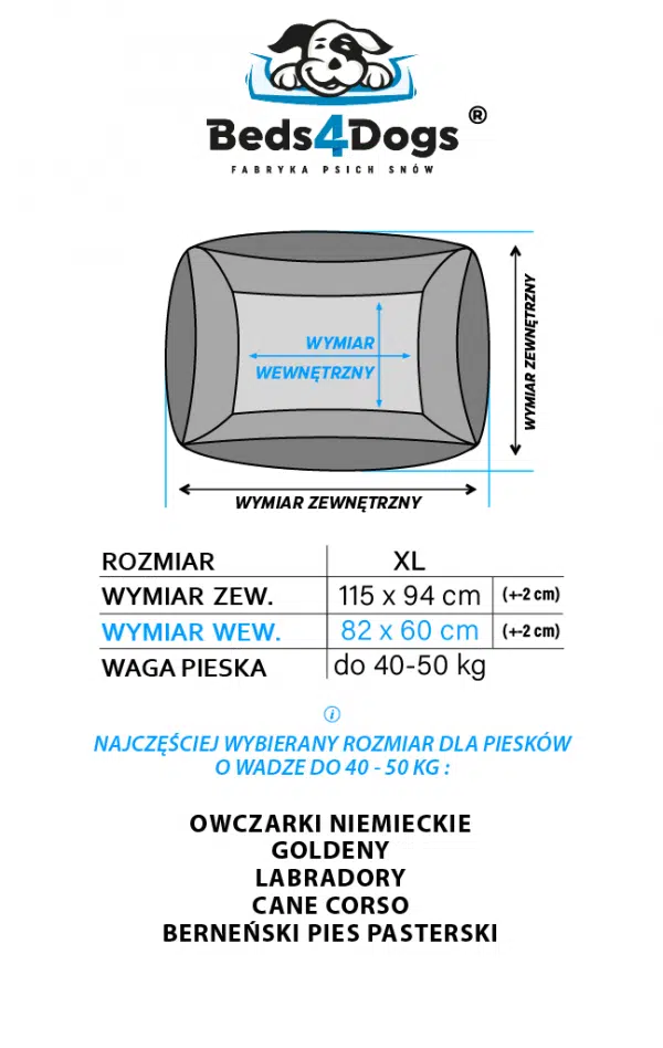 Legowisko dla psa różowe – seria PLATINUM Pink , rozmiar XL