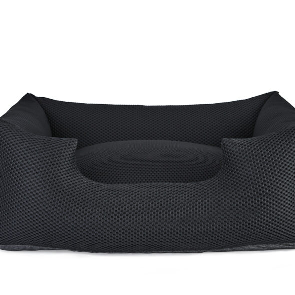 czarne ortopedyczne legowisko dla psa