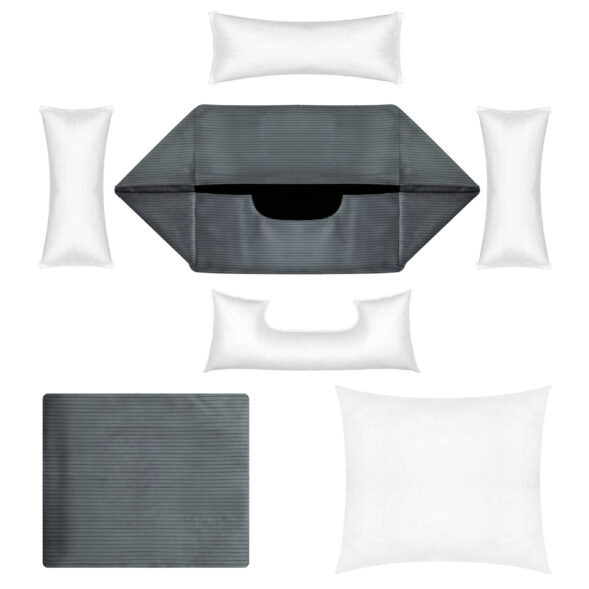 ciemnoszare pokrowce na posłanie ciemnoszary pokrowiec na legowisko