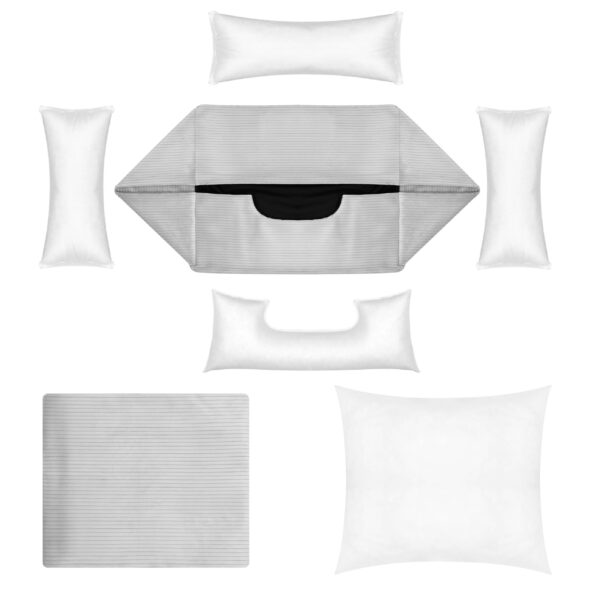 rozbieralność legowiska jasnoszare pokrowce na legowisko