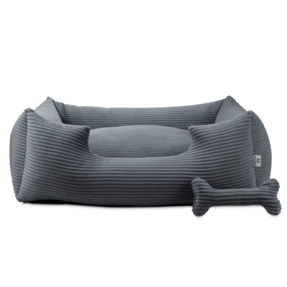 ciemnoszare posłanie ciemnoszare legowisko dla psa